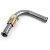 Holley Fitting Fuel Bowl 1/2-20 in. Thread to 5/16 in. Inlet 90 Degree Bent Tube Steel HL26-44