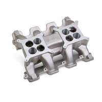 Holley Intake Manifold Aluminium Natural Dual Carb Flange Holden Chevrolet Small Block LS Fits LS1/LS2/LS6 Heads HL300-133