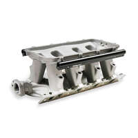 Holley EFI Intake Manifold SB For Ford 302W Hi-Ram EFI Multi-port Aluminium Satin 8.20 in. Deck Height Base Only Kit