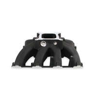 Holley Single Plane Split Design Black Race intake Manifold - GM LS3/L92 - 4150 flange HL300-291BK