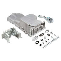 Holley GM Gen V LT Retro-fit Oil Pan - Drag Race - As Cast - Includes special drag race hinged door baffles & pickup HL302-22