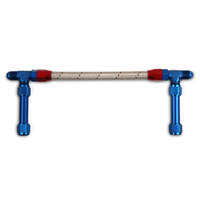 Holley Fuel Line Braided Flex Steel Aluminium Red/Blue Fittings -8 AN Male -8 AN Female Ultra 4500HP Kit HL34-49