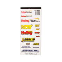 Holley Decal Vinyl Adhesive Back Yellow Black Red Sport Compact Logo HL36-326