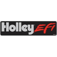 Holley Decal Vinyl Black/Silver/Red EFI Logo HL36-395