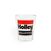 Holley Shot Glass 2 oz Equipped Logo HL36-487