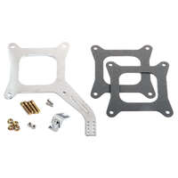 Holley Throttle Cable Bracket Steel Natural Square Flange Kit HL717-5