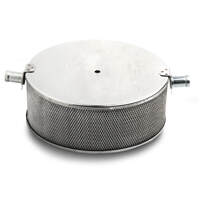 Holley Flame Arrestor Stainless Steel Natural 5.75 in. Diameter x 3.75 in. Overall Height 5.125 in. Inlet HL720-1