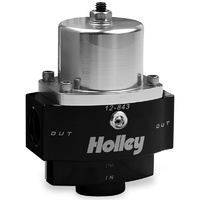 Holley HP Billet Carbureted Fuel Pressure Regulator Two Port Adjust. 4.5 - 9 psi