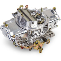 Holley Carburettor Gasoline Model 4150 Aluminun 600 cfm 4-Barrel Manual Choke Dual Inlet Tumble Polished HY04776SA