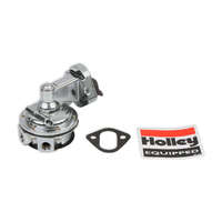 Holley Fuel Pump Mechanical 80 GPH Gasoline Chevrolet Small Block Aluminum Silver HY12834