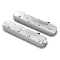 Holley Valve Cover GM Licensed Tall Height GM LS Engines Natural Pair HY241400