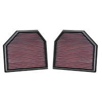 K&N Replacement Air Filter for BMW M3 M4 M5 M6 3.0 L6 4.4 V8 2 Filters 2011-2020 KN33-2488