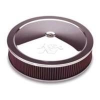 K&N Chrome Custom Air Cleaner Filter 16 x 3-1/2" Neck Size 7-5/16" 186mm