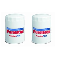 Purolator oil filter x 2 for Holden Commodore 1.9L VC Petrol 4Cyl Starfire