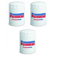 Purolator oil filter x 3 for Holden Commodore 1.9L VC Petrol 4Cyl Starfire