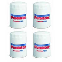 Purolator oil filter x 4 for Holden Commodore 1.9L VC Petrol 4Cyl Starfire