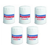 Purolator oil filter x 5 for Holden Commodore 1.9L VC Petrol 4Cyl Starfire