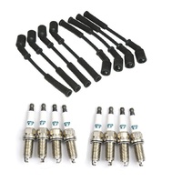 Black Leads & Denso Iridium TT spark plugs Holden Commodore VE L98 6.0L V8