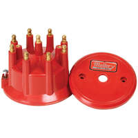 Mallory Distributor Cap Male/HEI-Style Red Screw-Down Mallory 81 82 83 84 Series Each