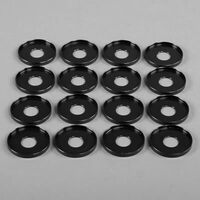 Manley Valve Spring Locator Inside Heat-Treated Fits 1.550 in. OD. Spring .570 in. ID. 1.535 in. OD. .062 in. Thick Black Set of 16