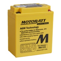 Honda GB500 TT 1989-1991 AGM MB12U Motobatt Battery