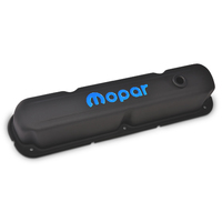 Mopar Performance Valve Covers Steel Black Crinkle Mopar Logo Mopar Small Block LA Pair