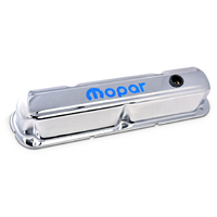 Mopar Performance Valve Covers Steel Chrome Mopar Logo Mopar Small Block LA Pair