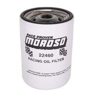 Moroso Oil Filter For Chevrolet 13/16in. Thread 5 1/4 In Tall Racing Each