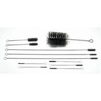 Moroso Engine Brushes Nylon Bristles Twisted Steel Handles 9 Assorted Sizes Set of 12