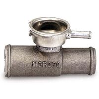 Moroso Radiator Hose Filler Inline Aluminium Natural 1.5in. /1.25in. Each