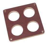 Moroso Carburetor Spacer Wood .500in. Thick 4-Hole Dominator Bore Each