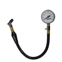 Moroso Tire Pressure Gauge 2 5/8in. dia. Face .5in. Icrements 15.5in. Hose w/Finger Operated Air-Bleed 0-40 ps