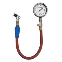 Moroso tyre Pressure Gauge Flutter Guard tyre Gauge 15.5 in. Hose 2 5/8 in. Dia. Face Stnls Stl Bourdon Tube/Mov