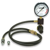 Moroso Leakdown Tester Single Gauge 3 1/2in. Gauge 14 18mm Adapters 4 ft. Hose Standard Version Kit