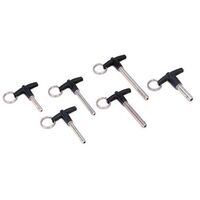 Moroso Quick Release Pins Steel Gold Iridited .250in. Dia. 1.5in. Long 8 200 lb. Shear Load Pair