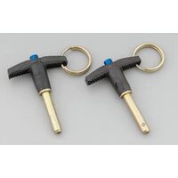 Moroso Quick Release Pins Steel Gold Iridited .3125 in. Dia. 3 in. Long 12 160 lb. Shear Load Pair