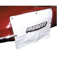 Moroso Tire Cover White Vinyl Suction Cup for Tires up to 42in. Wide and 36in. Long Moroso Logo Each