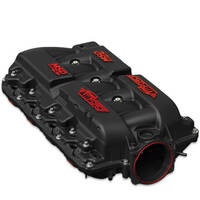 MSD Intake Manifold Atomic AirForce 103mm 2-Piece Polymer Black Red Letters For Chevrolet LS1 LS2 LS6  MSD-2702