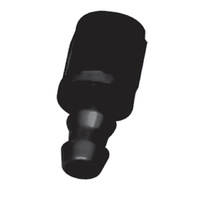 MSD Hose End Push-Lock Hose Fitting Straight Aluminium Black Anodised -6 AN Female Threads  MSD-2936