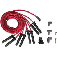 MSD Spark Plug Wires Copper Silicone Straight 8.5mm Dia. Red Pro Drag Racing Set MSD-30839