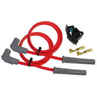 MSD Spark Plug Wires Copper Silicone 90 Degree 8.5mm Dia. Red Watercraft 2-Cylinder Set MSD-31009