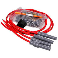 MSD Spark Plug Wires Copper Silicone Multi-Angle 8.5mm Dia. Red Universal 4-cylinder Set MSD-31449