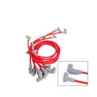 MSD Spark Plug Wires Copper Silicone 90 Degree 8.5mm Dia. Red Set MSD-31549