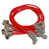 MSD Spark Plug Wires Super Conductor Spiral Core 8.5mm Red 90 Degree Boots For Chevrolet Small Block Set MSD-31599