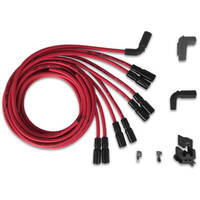 MSD Spark Plug Wires Copper Silicone 90 Degree 8.5mm Dia. Red GM Gen II LT Set MSD-32129