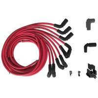 MSD Spark Plug Wires Copper Silicone 90 Degree 8.5mm Dia. Red GM Gen II LT Set MSD-32139