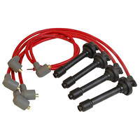 MSD Spark Plug Wires Super Conductor Spiral Core 8.5mm Red Stock Boots for use on For AcuraÂ® 1.8L L4 Set MSD-32349