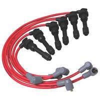 MSD Spark Plug Wires Super Conductor Spiral Core 8.5mm Red Stock Boots For Mitsubishi 3.0L V6 Set MSD-32709