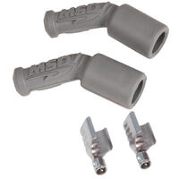 MSD Spark Plug Boot Kit Replacement Gray Boot And Terminal 45 Degree Pair MSD-3304