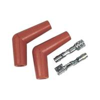 MSD Spark Plug Boots Replacement Red Boot And Terminal 115 Degree Pair MSD-3326